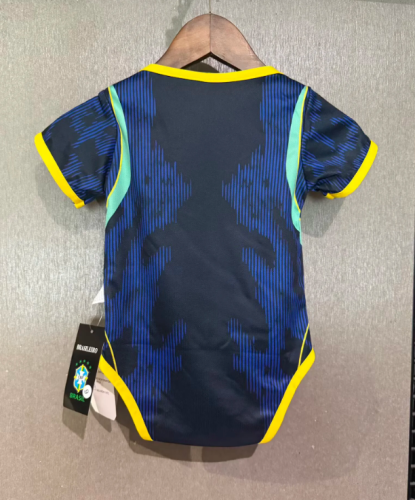 Baby Cloth 2026 Brazil Away Soccer Jersey Brasil Baby Onesies