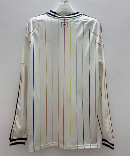 Long Sleeve Fan Version 2026 Japan Away White Soccer Jersey Football Shirt