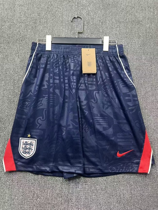 Fan Version 2026 England Away Black Soccer Shorts Football Shorts