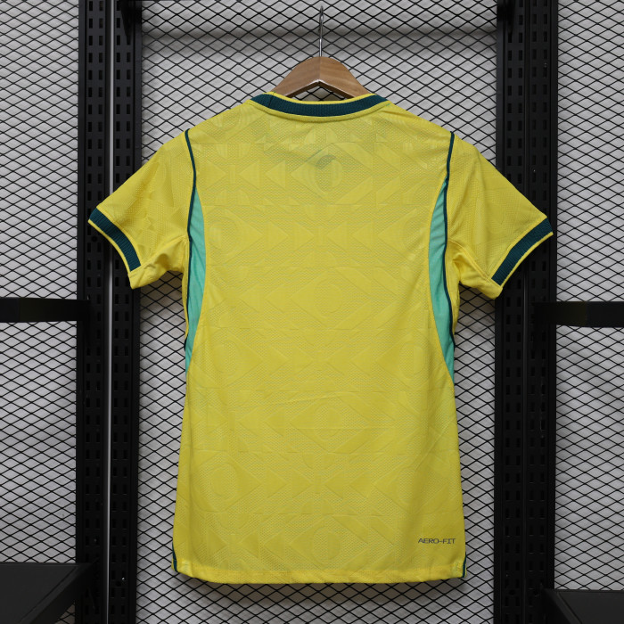 Women Player Version Brazil 2026 Home Soccer Jersey Girl Brasil Football Shirt