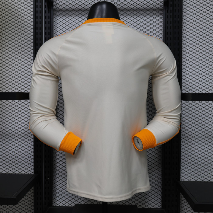 Long Sleeve 2025-2026 Bayern Munich White Originals Soccer Jersey Bayern Munchen Football Shirt