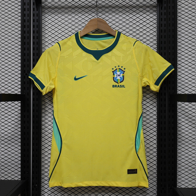 Women Player Version Brazil 2026 Home Soccer Jersey Girl Brasil Football Shirt