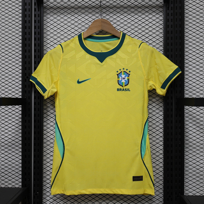 Women Player Version Brazil 2026 Home Soccer Jersey Girl Brasil Football Shirt