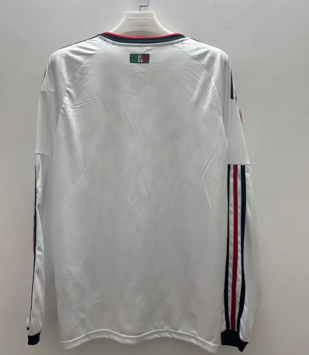 Long Sleeve Fan Version 2026 Mexico Away White Soccer Jersey Football Shirt