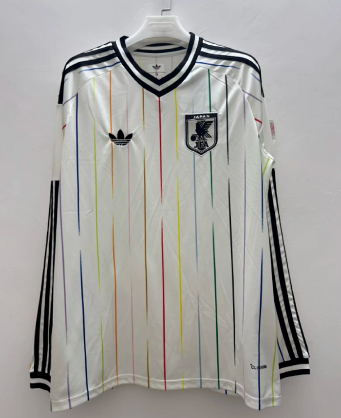 Long Sleeve Fan Version 2026 Japan Away White Soccer Jersey Football Shirt