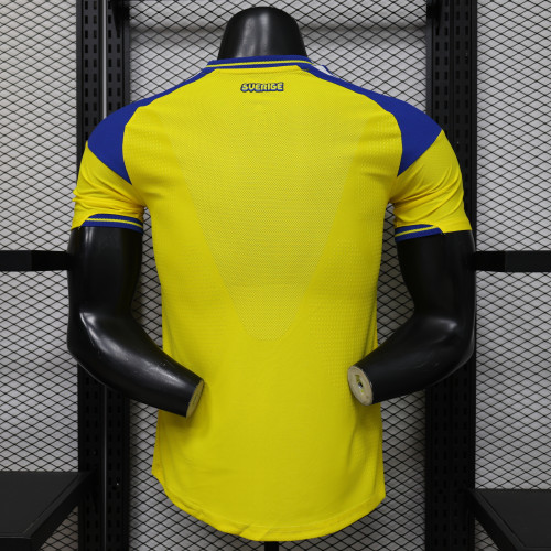Player Version 2026 Sweden Home Soccer Jersey Football Shirt