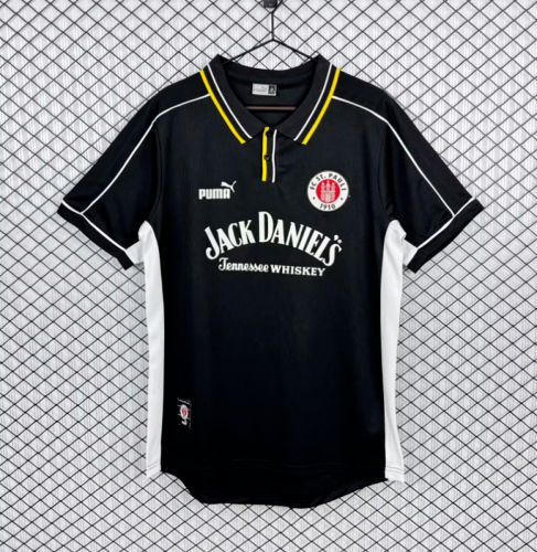 Retro Jersey 2015-2016 St. Pauli Away Black Soccer Jersey Football Shirt