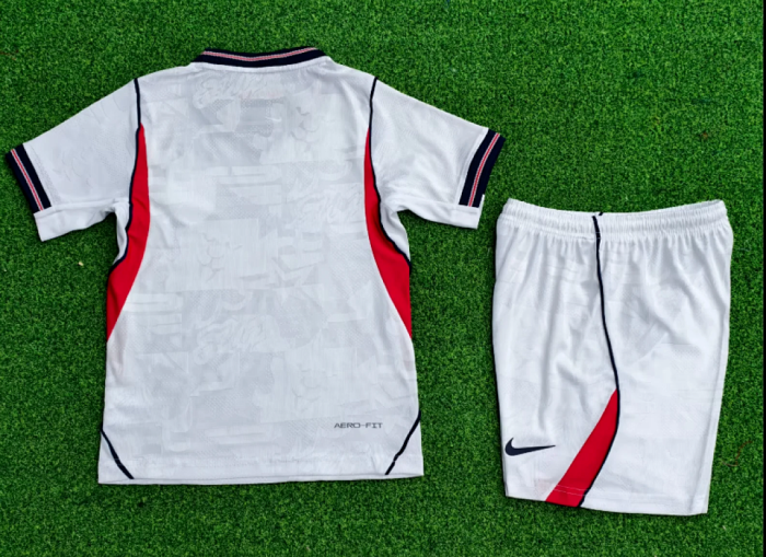 Player Version Youth Uniform Kids Kit 2026 England Home Soccer Jersey Shorts Child Football Set