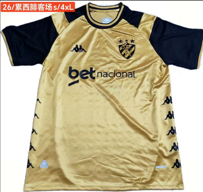 Fan Version 2026-2027 Sport Club do Recife Away Golden Soccer Jersey Football Shirt