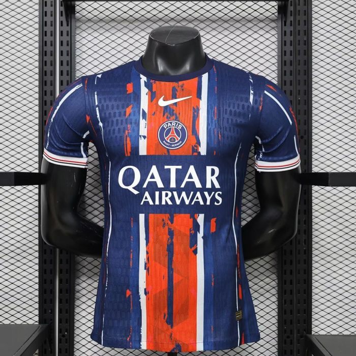 Player Version 2026-2027 PSG Dark Blue/Red Soccer Jersey Paris Football Maillot