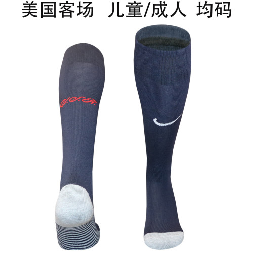 Youth/Adult 2026 World Cup USA Away Soccer Socks United States Football Socks