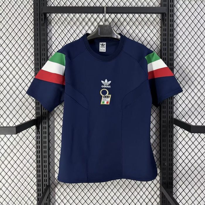 2025-2026 Italy dark blue originals stytle short sleeve sweater Soccer Jersey Football Shirt