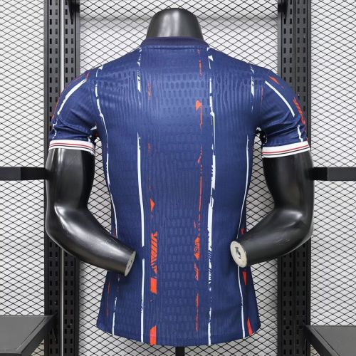 Player Version 2026-2027 PSG Dark Blue/Red Soccer Jersey Paris Football Maillot