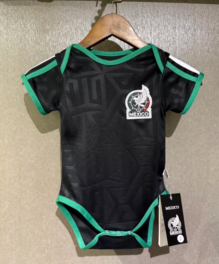 Baby Cloth 2026 Mexico Third Away Black Soccer Jersey Baby Onesies
