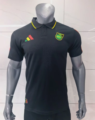 Fan Version 2026 Jamaica Black Soccer Polo Football Shirt