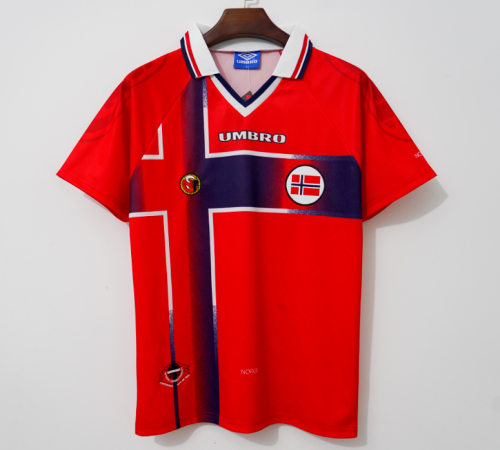 Retro Jersey 1997-1998 Norway Home Soccer Jersey Vintage Football Shirt