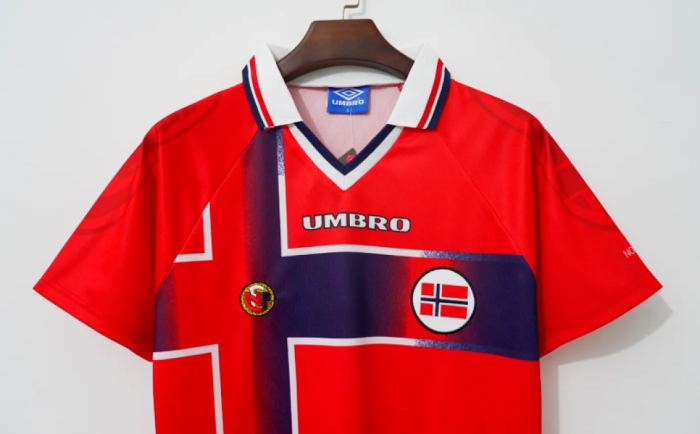 Retro Jersey 1997-1998 Norway Home Soccer Jersey Vintage Football Shirt