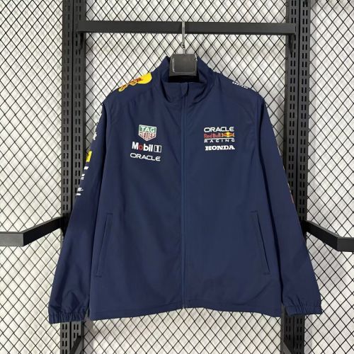 2026-2027 Red Bull Dark Blue Soccer Windbreaker Jacket Football Jacket