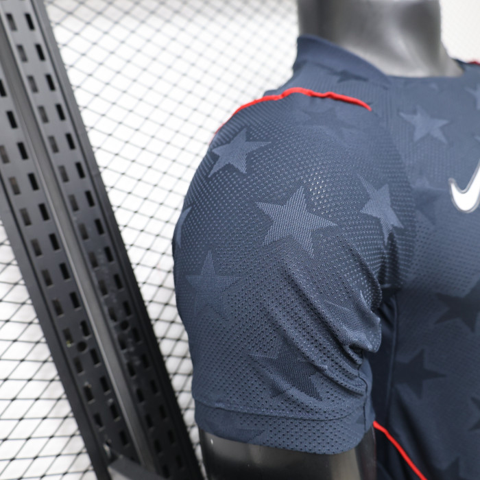 Player Version 2026 USA Away Black Soccer Jersey United States Football Shirt