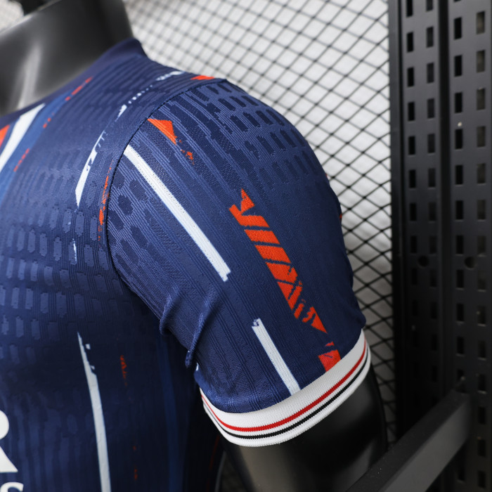 Player Version 2026-2027 PSG Dark Blue/Red Soccer Jersey Paris Football Maillot