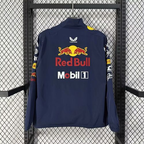 2026-2027 Red Bull Dark Blue Soccer Windbreaker Jacket Football Jacket