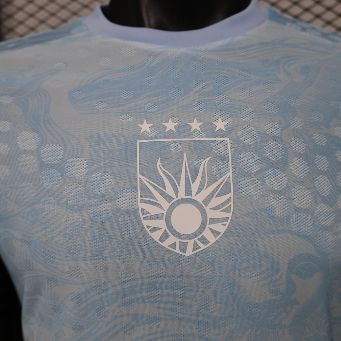 Player Version 2026 Uruguay Light Blue Soccer Jersey Football Shirt