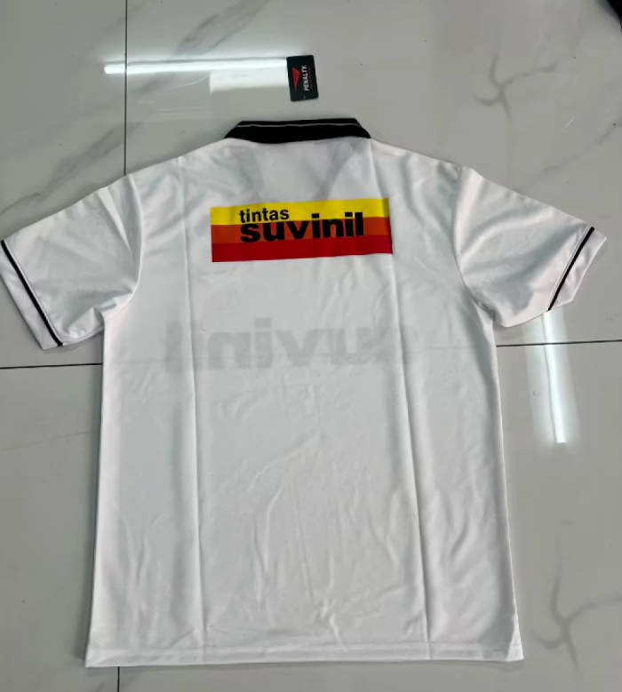 Retro Jersey 1995-1996 Corinthians Home Soccer Jersey Vintage Football Shirt