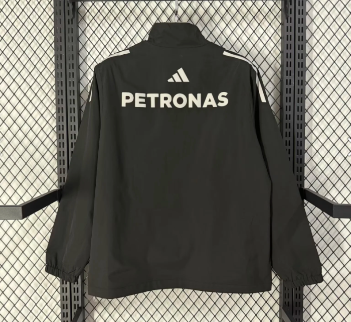2026-2027 Mercedes Black Soccer Windbreaker Jacket Football Jacket