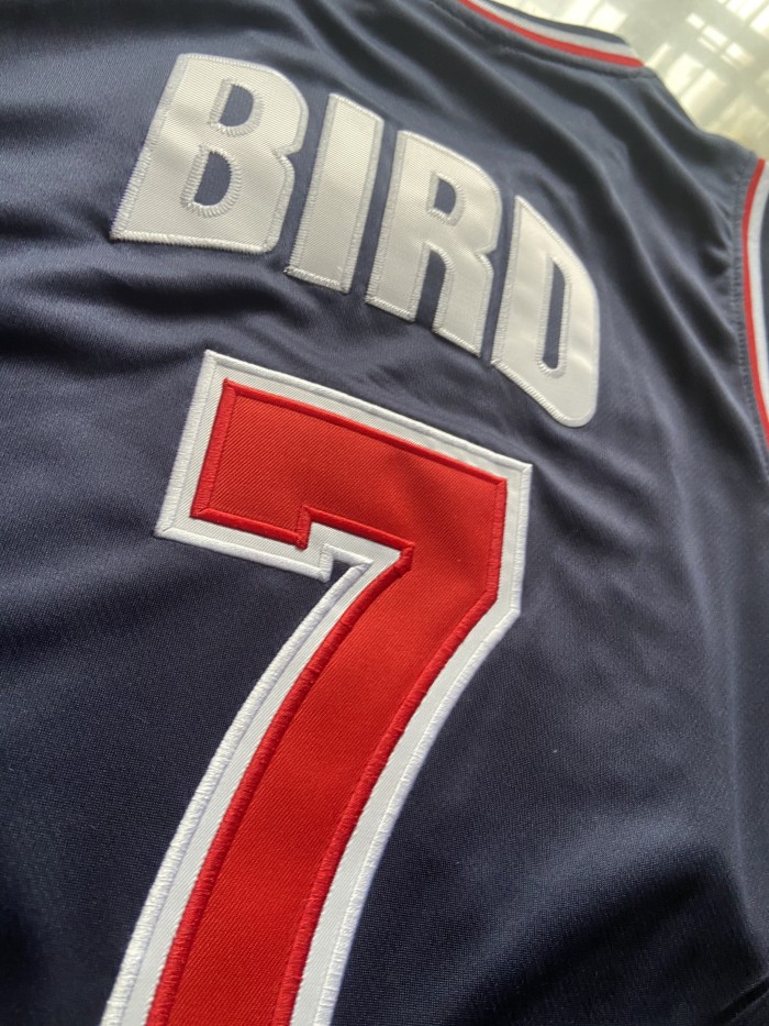 Mitchell&ness 1992 USA BIRD 7 Dark Blue NBA Shirt United States Basketball Jersey
