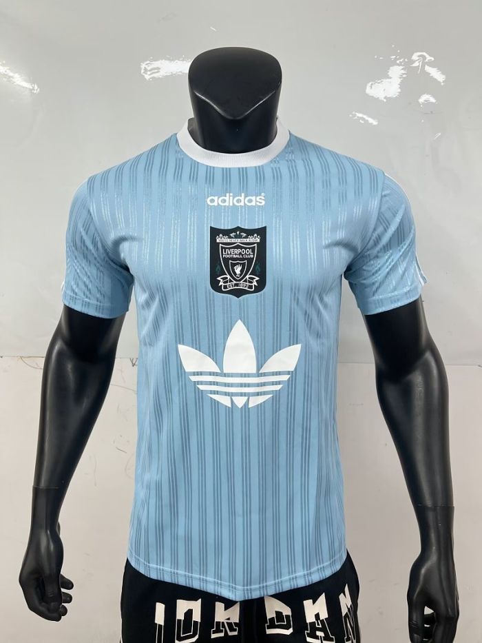 Fan Version 2025-2026 Liverpool AD Light Blue Soccer Jersey Football Shirt