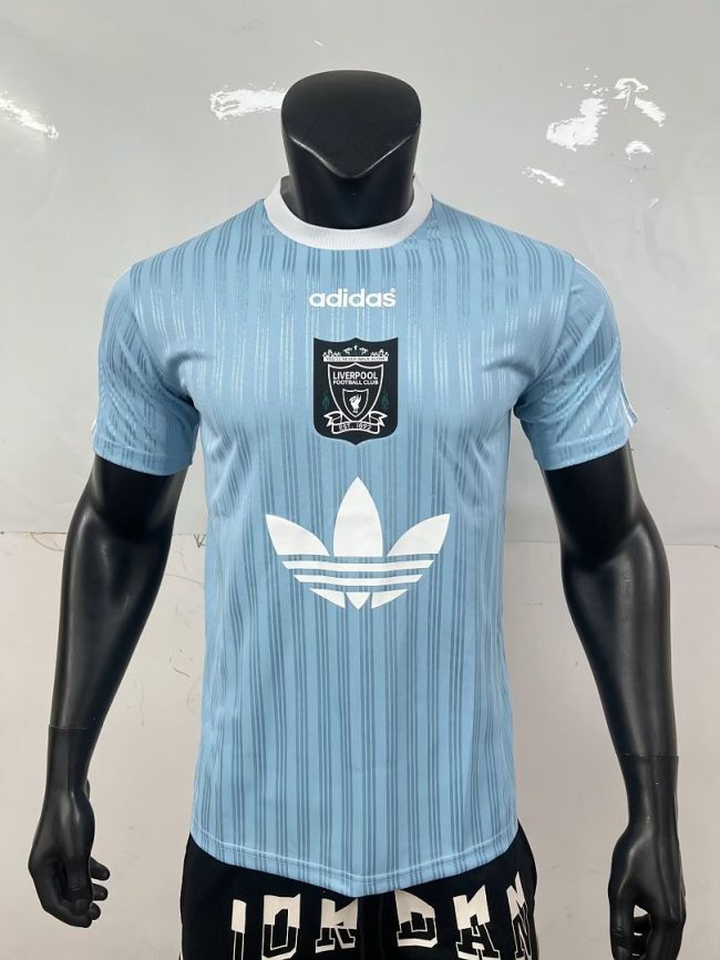 Fan Version 2025-2026 Liverpool AD Light Blue Soccer Jersey Football Shirt