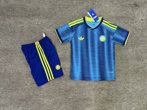 with Blue Shorts Youth Uniform Kids Kit 2026 Colombia Away Soccer Jersey Shorts Columbia Child Football Set