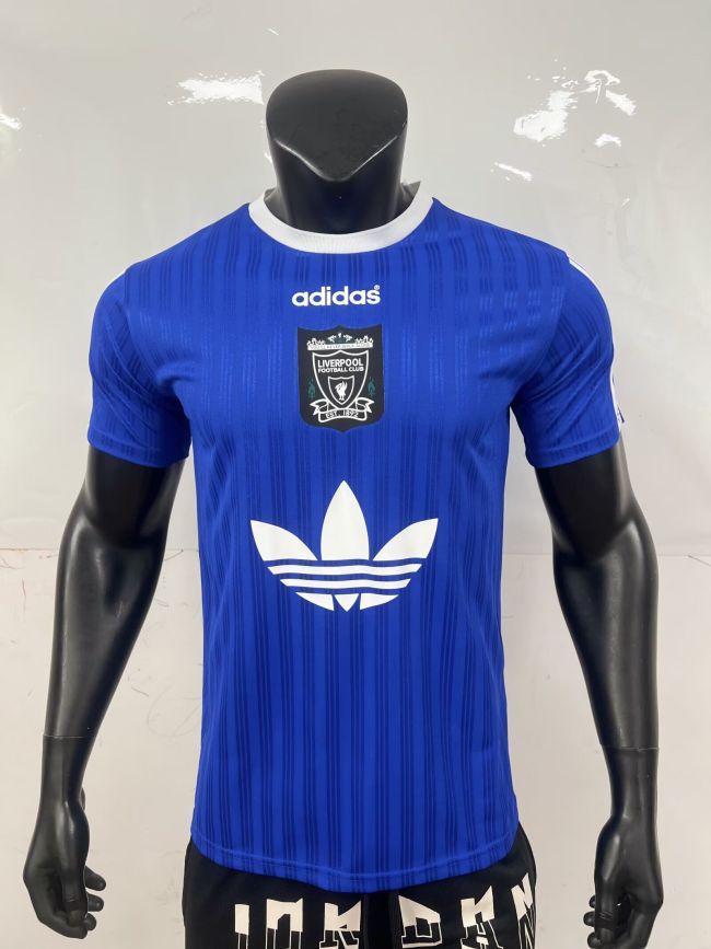 Fan Version 2025-2026 Liverpool AD Blue Soccer Jersey Football Shirt