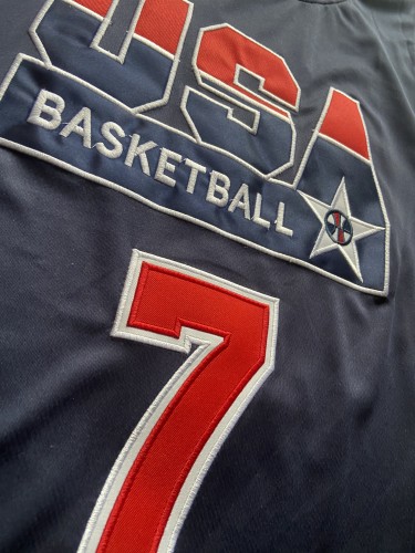 Mitchell&ness 1992 USA BIRD 7 Dark Blue NBA Shirt United States Basketball Jersey