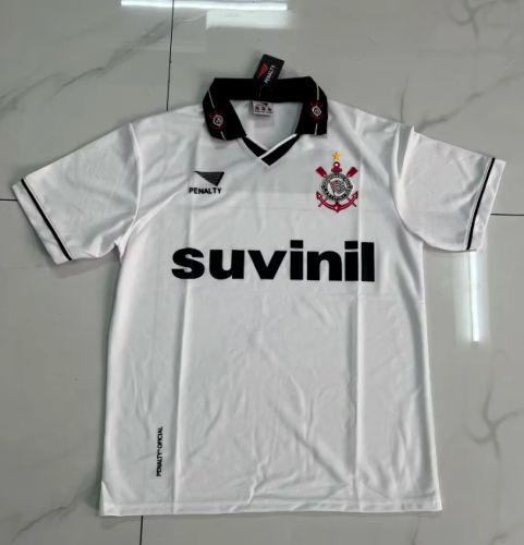 Retro Jersey 1995-1996 Corinthians Home Soccer Jersey Vintage Football Shirt