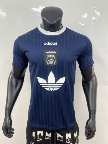 Fan Version 2025-2026 Liverpool AD Dark Blue Soccer Jersey Football Shirt