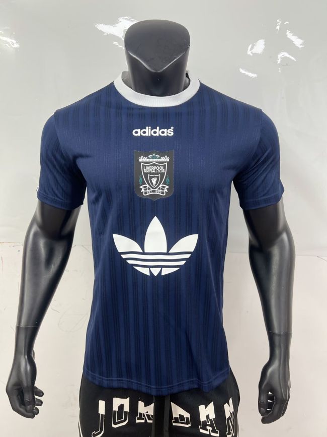 Fan Version 2025-2026 Liverpool AD Dark Blue Soccer Jersey Football Shirt