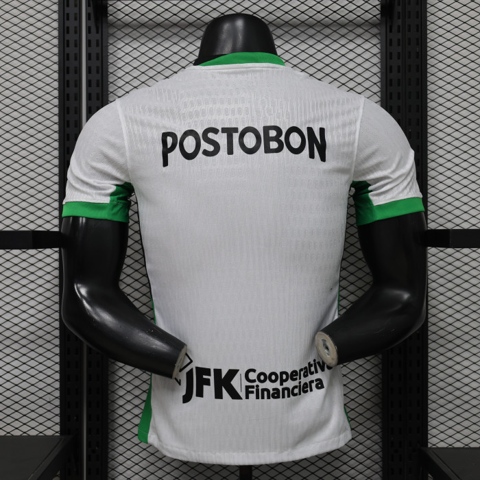 Player Version 2026-2027 Atletico Nacional de Medellin Away White Soccer Jersey