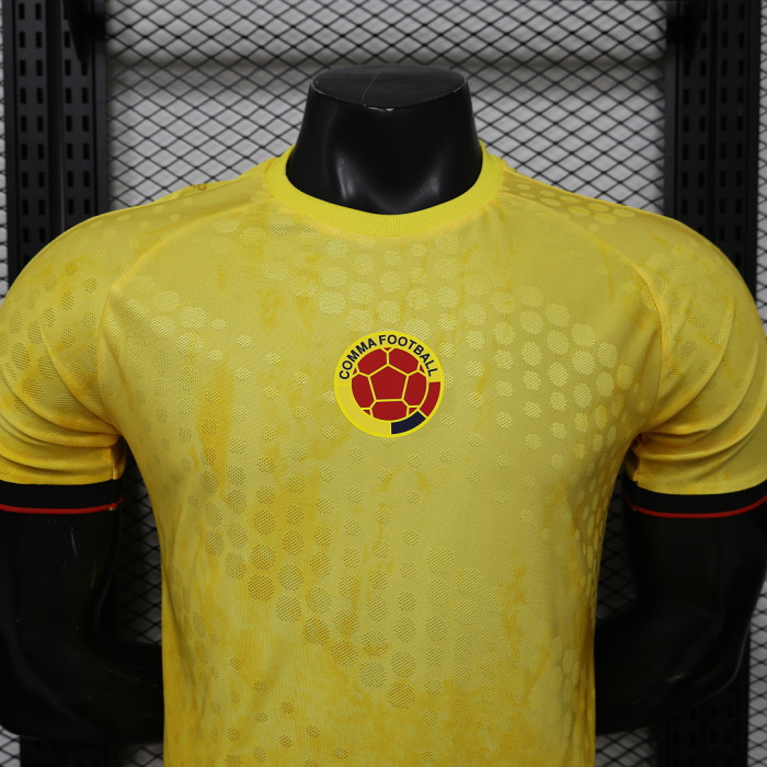 Player Version 2026 Colombia Yellow Heritage Soccer Jersey Camisetas de Futbol