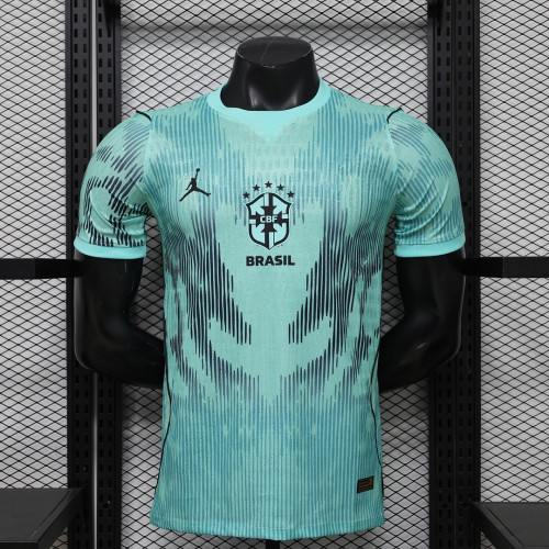Player Version 2026 Brazil Green Goalkeeper Soccer Jersey Brasil Camisetas de Futbol