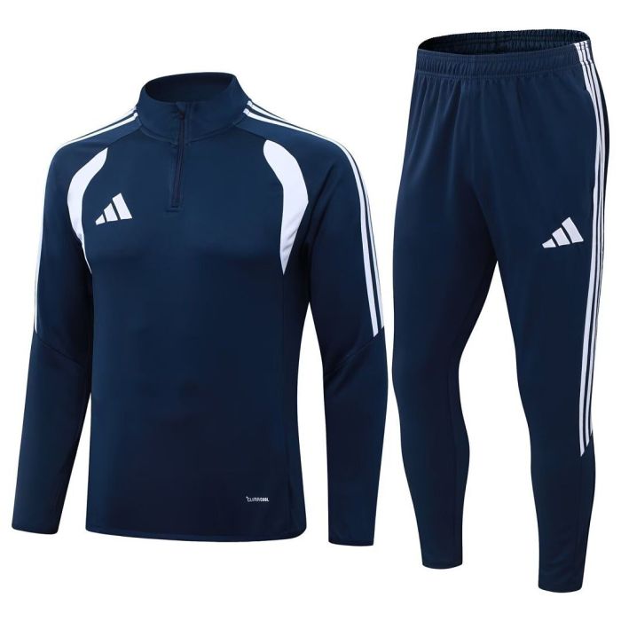 2026-2027 AD 2609 Dark Blue Soccer Training Sweater and Pants Football Kit