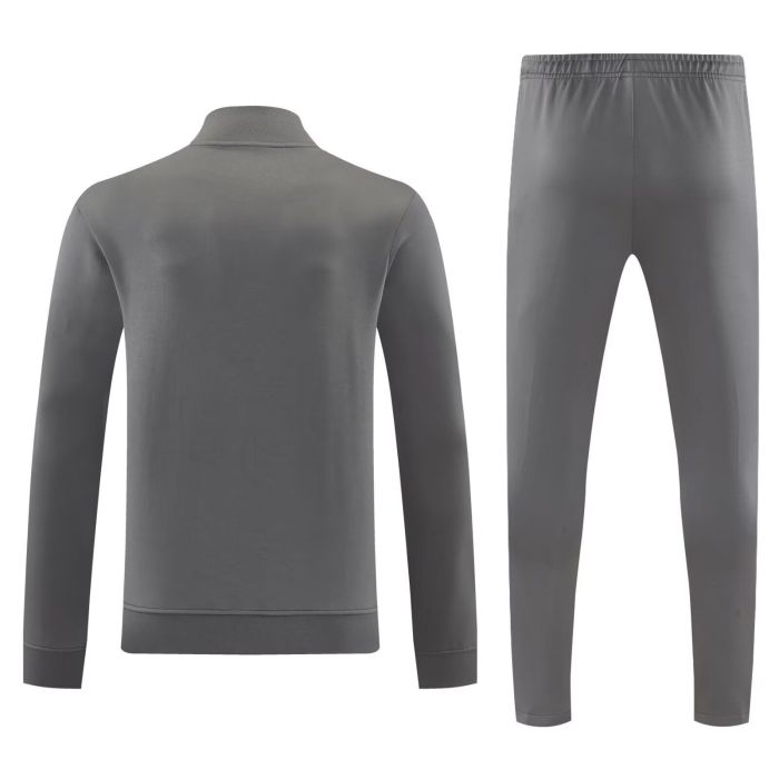 2026 Manchester United Grey Soccer Jacket and Pants Football Tracksuit