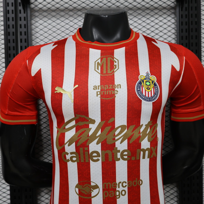 Player Version 2026-2027 Chivas Home Soccer Jersey Football Shirt