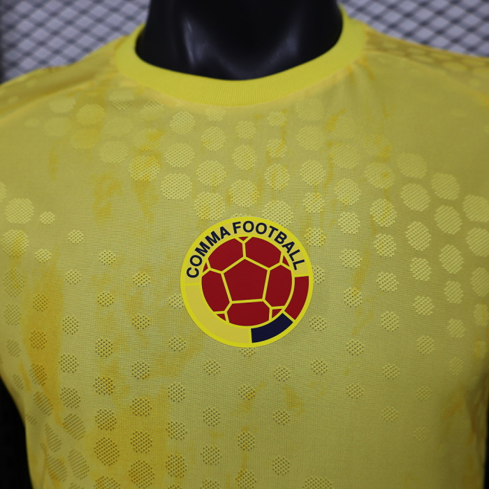Player Version 2026 Colombia Yellow Heritage Soccer Jersey Camisetas de Futbol