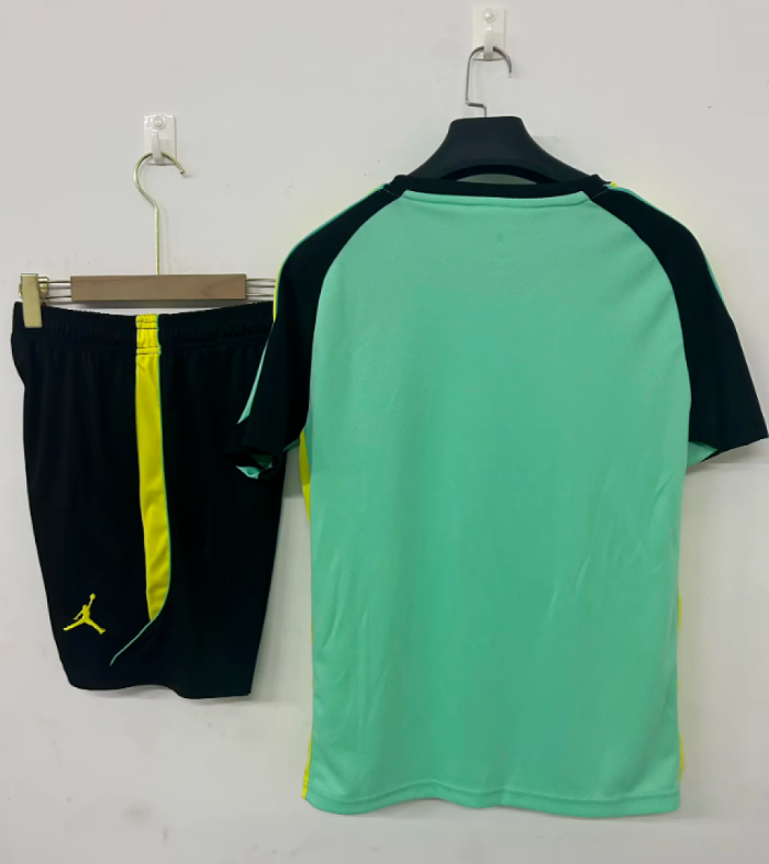 Adult Uniform 2026 Argentina Green Soccer Training Jersey and Shorts Football Kits