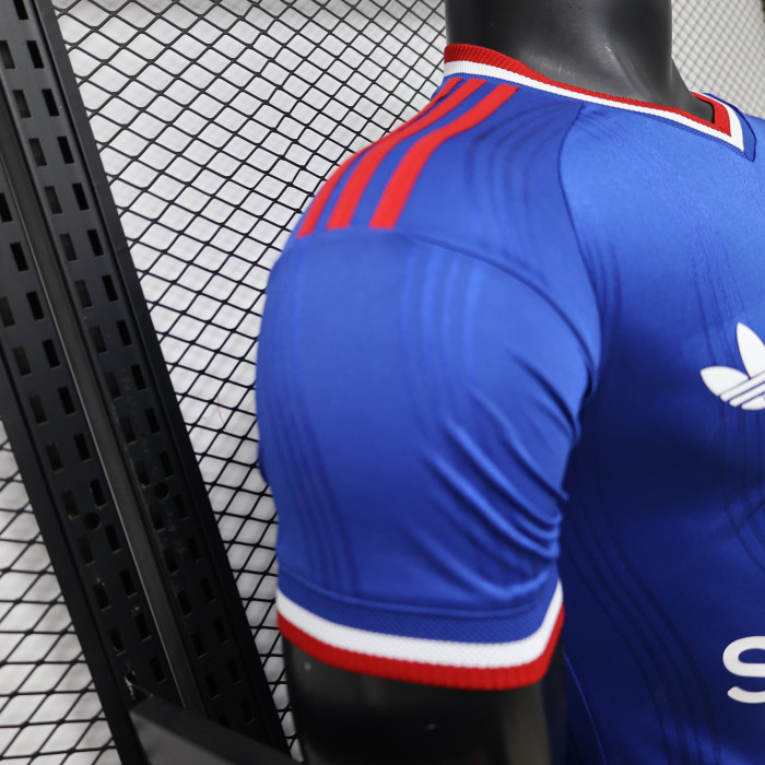 Player Version 2026-2027 Manchester United Blue Special Edition Soccer Jersey Football Shirt