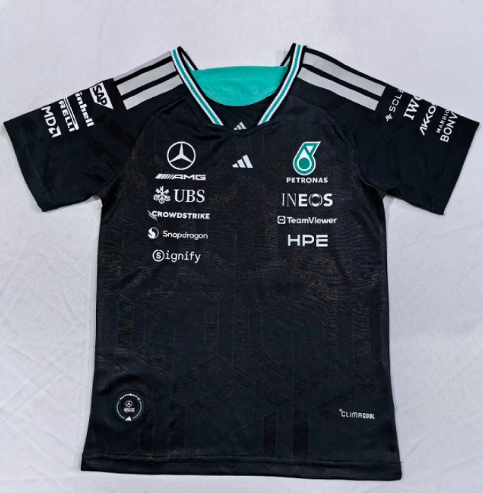 Youth 2026 Maclaren Black Shirt Kid Racing Polo