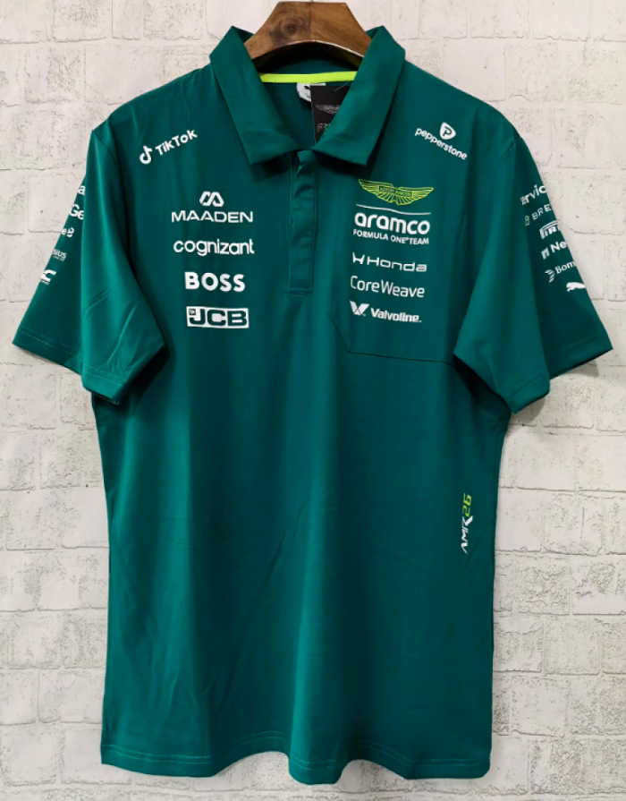 Aston Martin 2026 Green Shirts Racing Polo