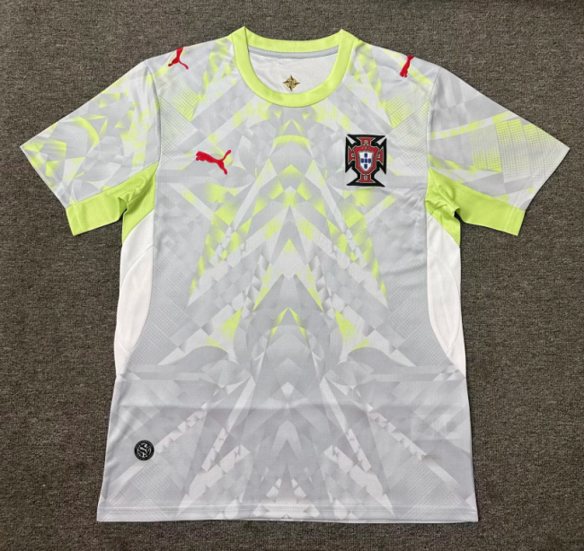 Fan Version 2026 Portugal Grey Goalkeeper Soccer Jersey Football Shirt