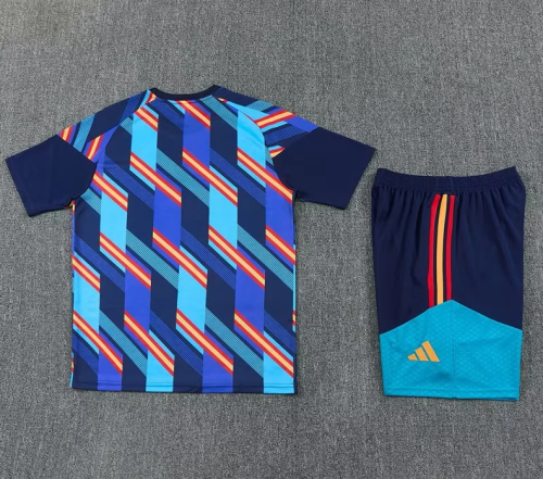 Adult Uniform 2026 Spain Colorful Soccer Training Jersey and Shorts Football Kits